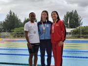 Team Seychelles wins 2 more gold medals in swimming at ANOCA Games